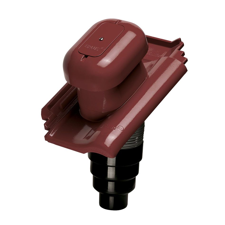 Erlus E58/E58 S Alu-Sanlüfter maroon Dachziegel Dachentlüftung