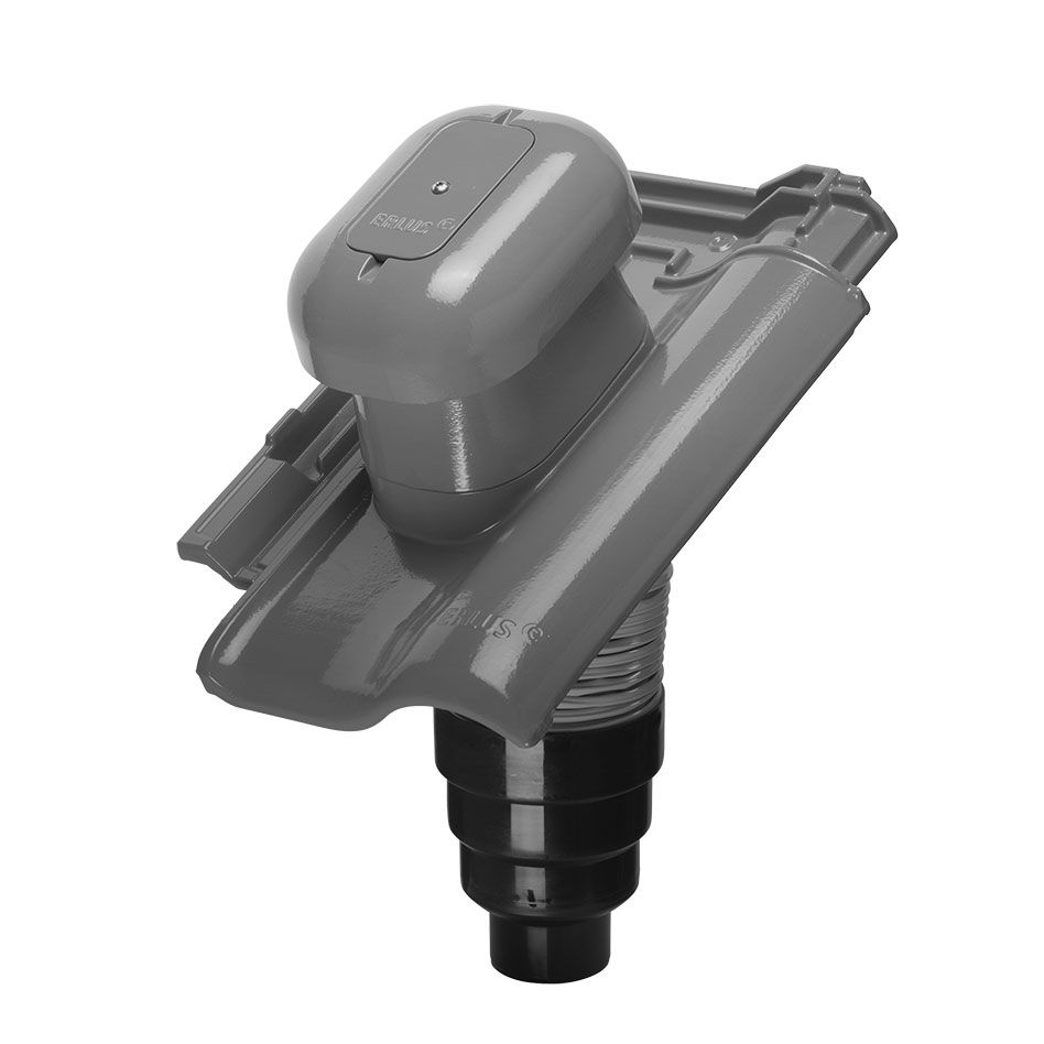 Erlus E58 SL Alu-Sanlüfter titansilver Dachziegel Dachentlüftung