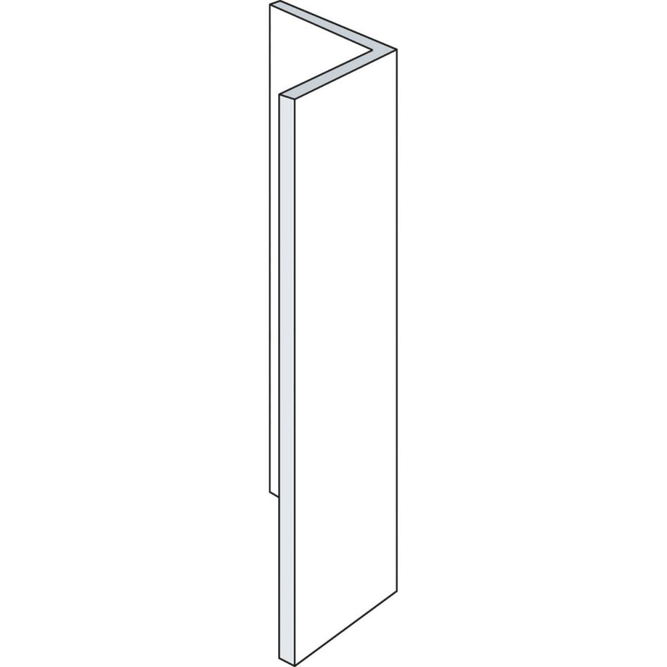 ALWO Seitenblende Abschlusswinkel 188 mm anthrazitgrau RAL 7016 Montageprofil günstig