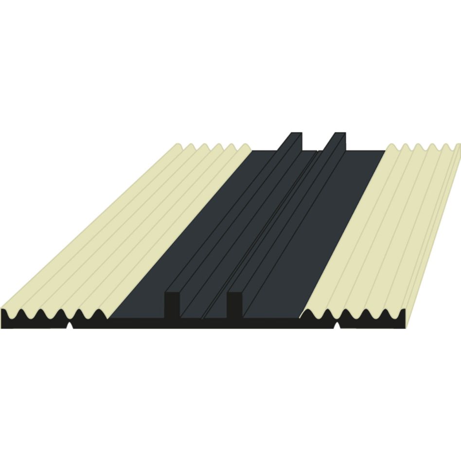 ALWO EPDM Weichgummiband 8952W coextrudiert, 30 m, 60 mm