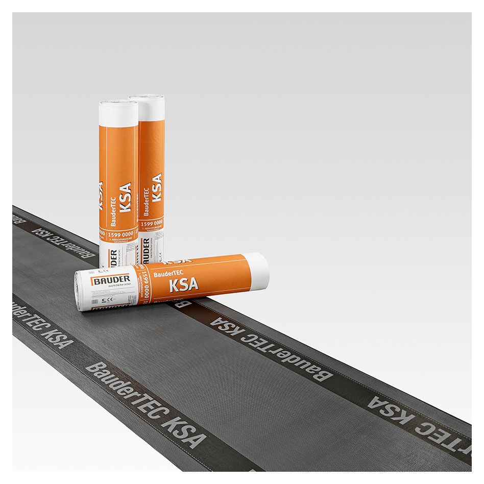 Bauder Elastomerbitumen-Kaltselbstklebebahn TEC KSA G Dachpappe