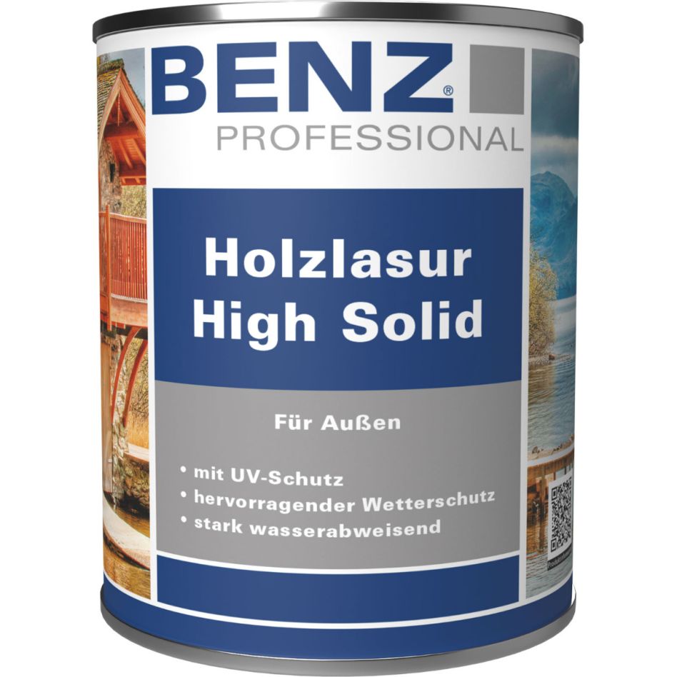 Lasure bois High Solid Holzschutz BENZ PROFESSIONAL protection du bois günstig