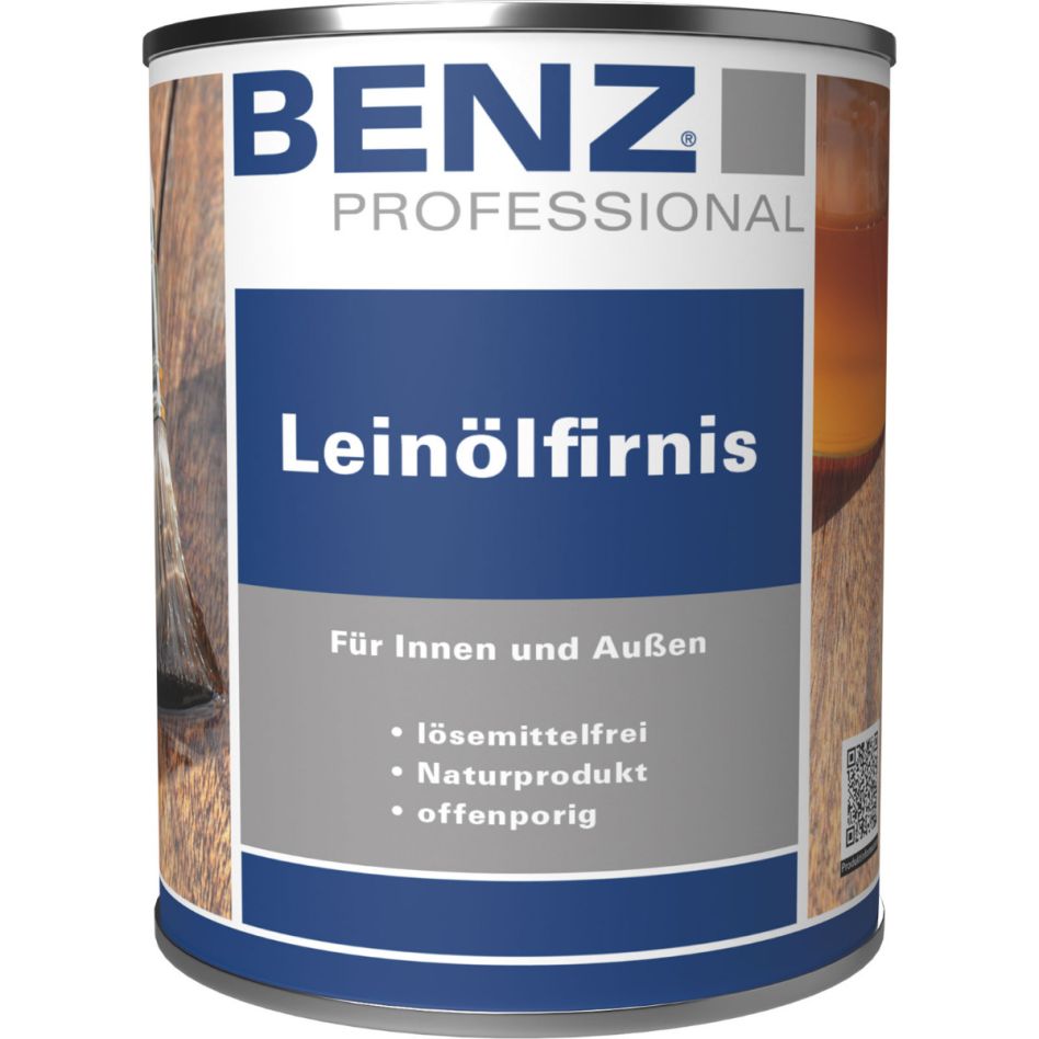 BENZ PROFESSIONAL Leinölfirnis farblos Holzschutzmittel, 0,75 l