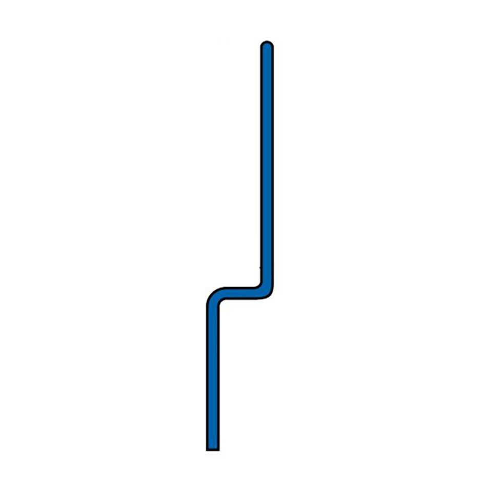 BLANKE Fliesenschiene Gefällekeil AQUA-KEIL WAND Edelstahl gebürstet 10/40mm, Links