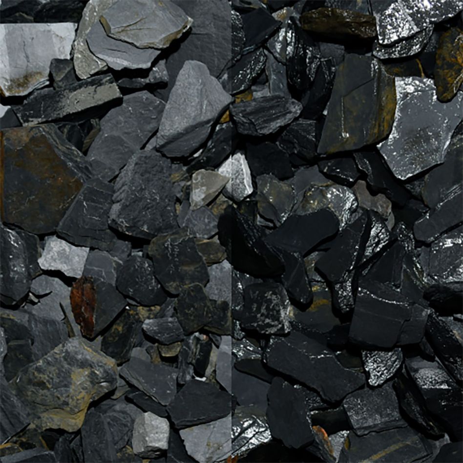 Schiefersplitt Canadian Slate natural, 20 kg (Sack), 1 Pack