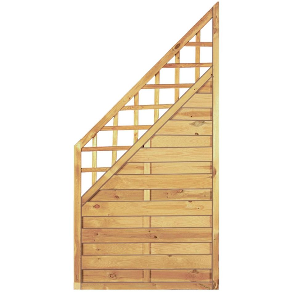 Clôture en bois T&J Maxi-Massiv-Ranki coin Clôture à lamelles pare-vue günstig