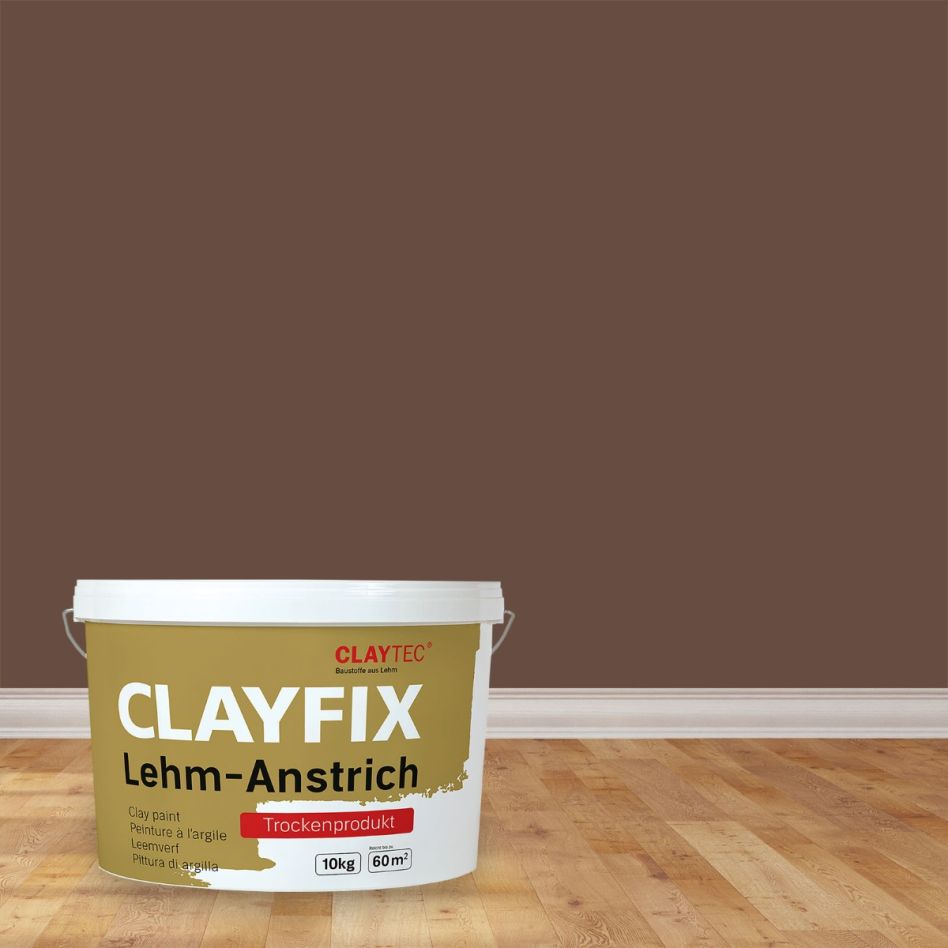 ClayTec Lehm-Anstrich CLAYFIX Siena-Braun günstig