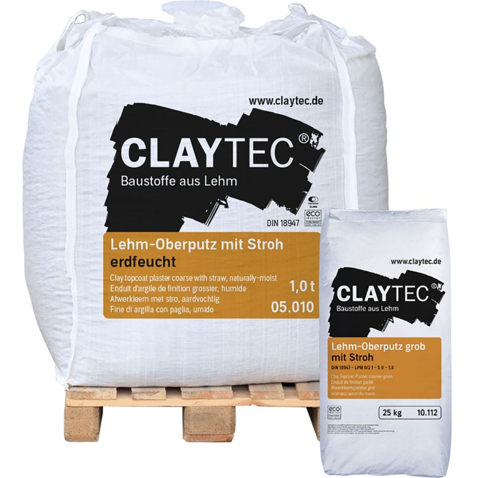 ClayTec Lehm-Oberputz grob mit Stroh, TROCKEN günstig