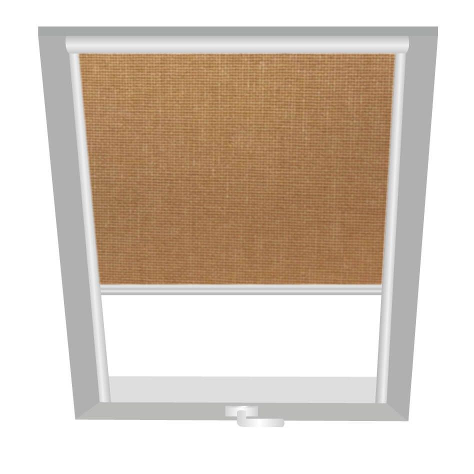 Wellker Verdunkelungsrollo Braun-Beige 1603 günstig