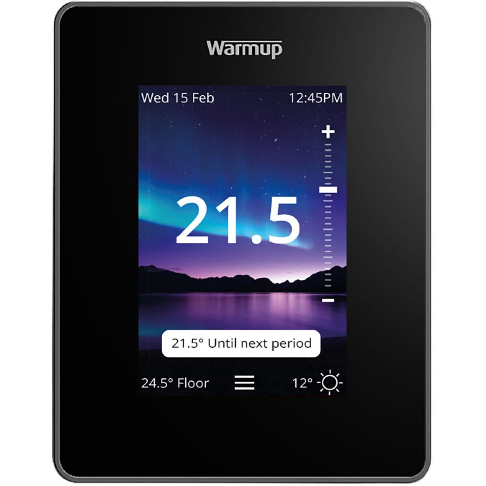 Warmup 7iE Smart Matter WiFi Thermostat schwarz günstig