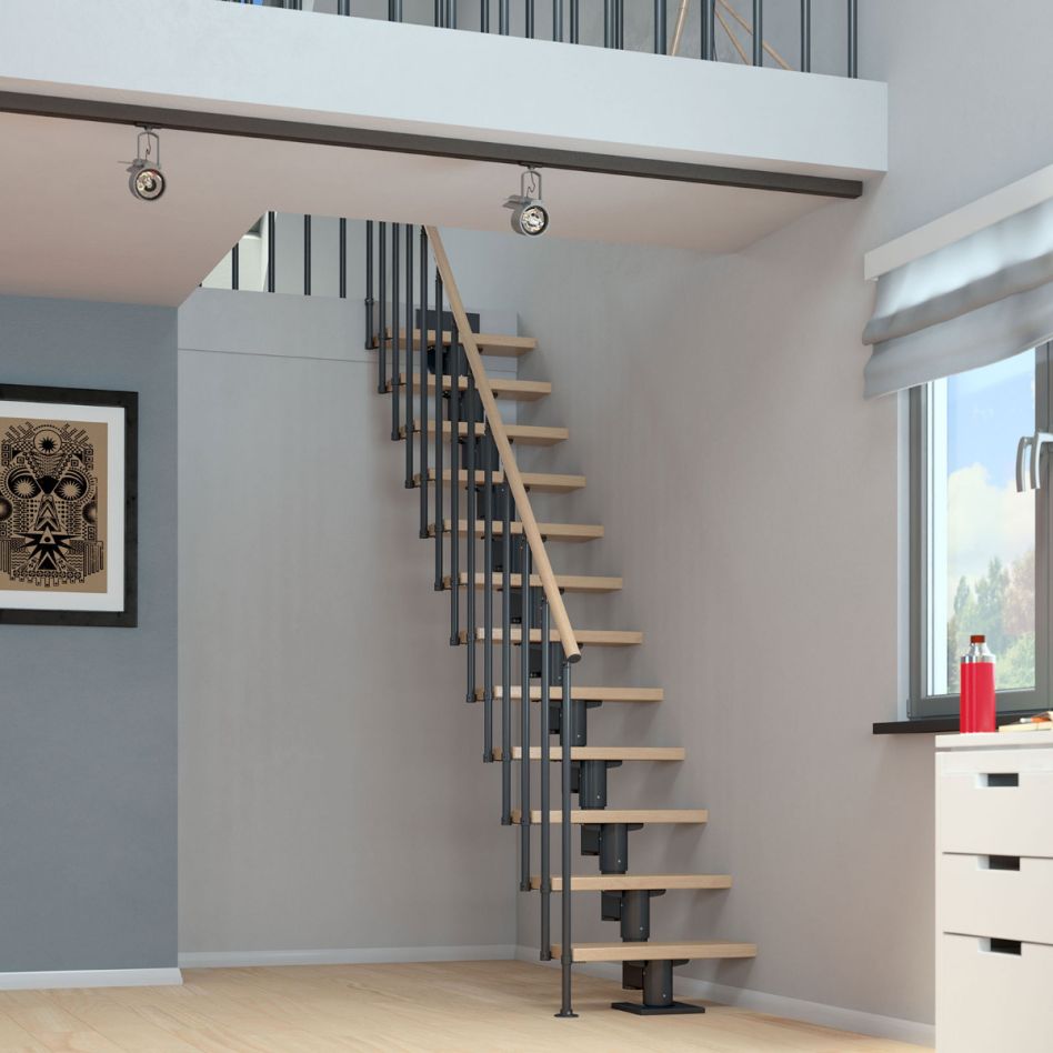 DOLLE Mittelholmtreppe Dublin, inkl. einseitigem Geländer günstig