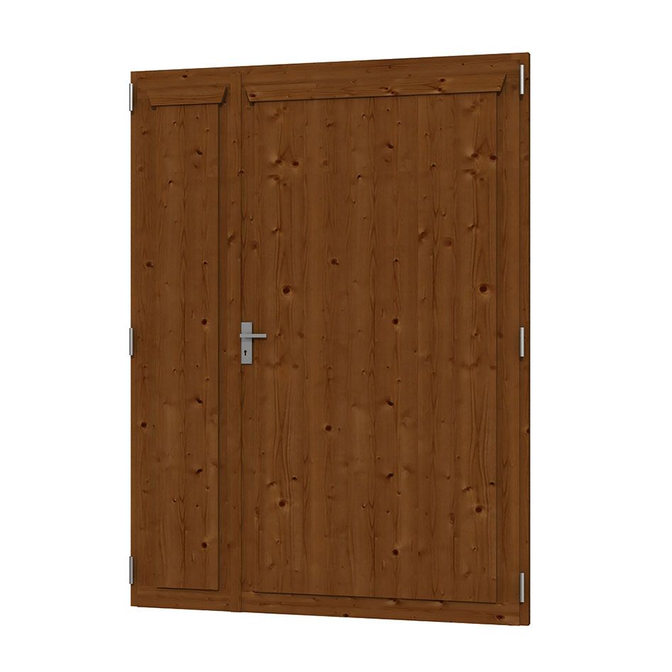 Skan Holz Doppeltür Nussbaum für Carports günstig