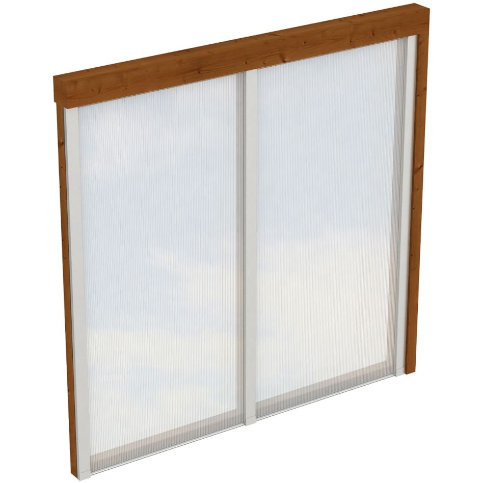 Skan Holz Seitenwand Polycarbonat Nussbaum günstig