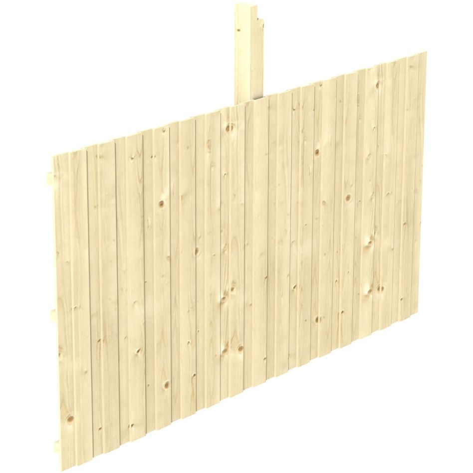 Skan Holz Rückwand Leimholz für Einzelcarport für Durchfahrt bis 341cm Naturbelassen günstig