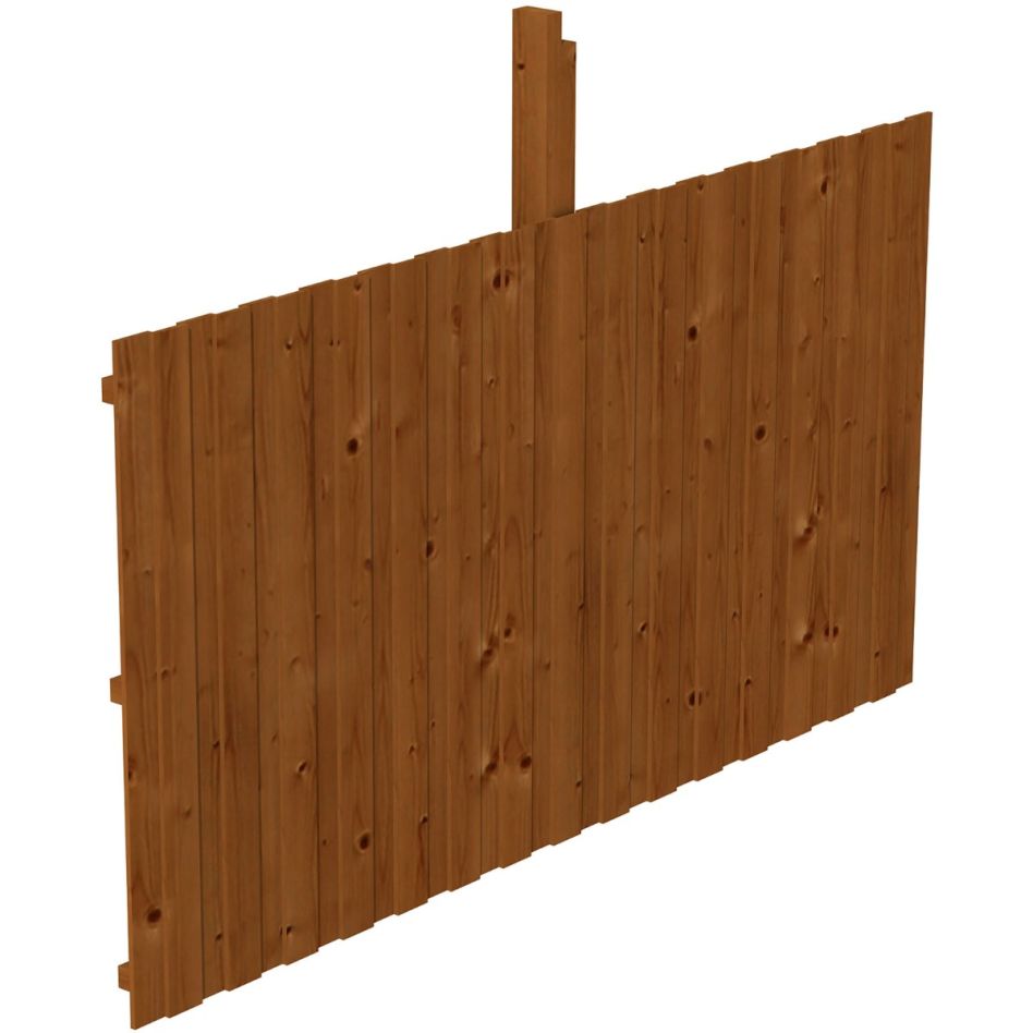 Skan Holz Rückwand Leimholz für Einzelcarport für Durchfahrt bis 341cm Nussbaum günstig