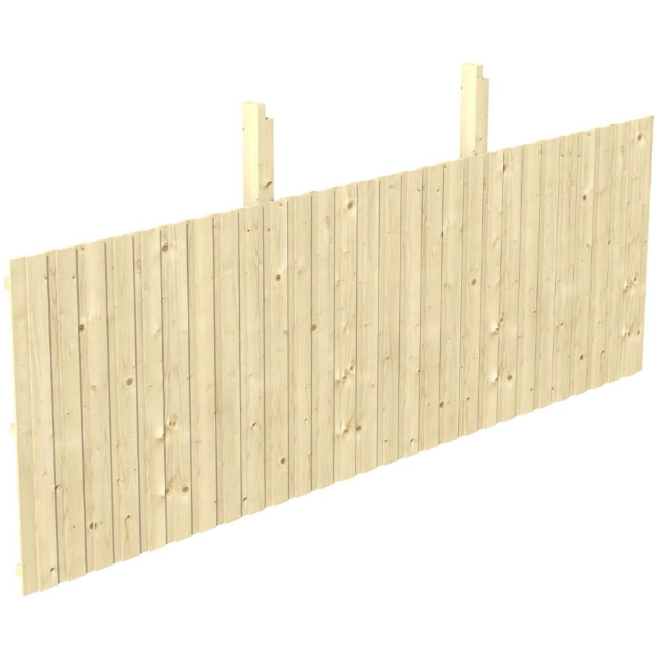 Skan Holz Rückwand Leimholz für Doppelcarport für Durchfahrt bis 550cm Naturbelassen günstig