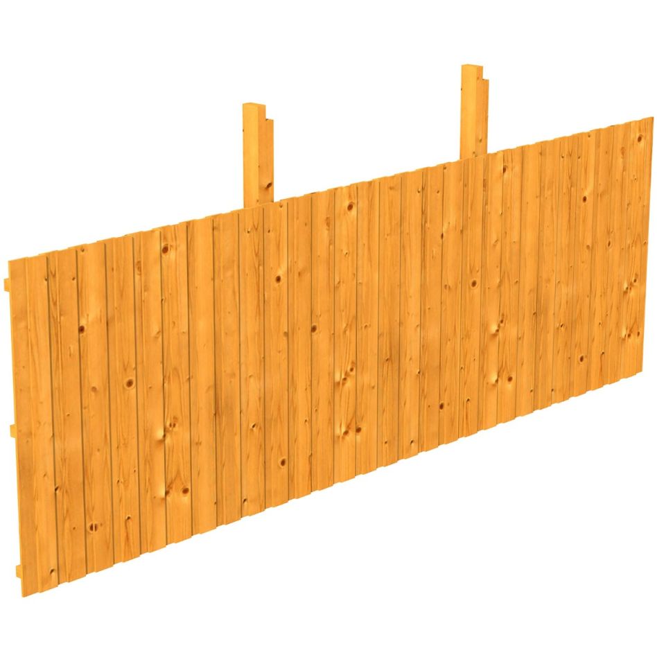 Skan Holz Rückwand Leimholz für Doppelcarport für Durchfahrt bis 550cm Eiche Hell günstig