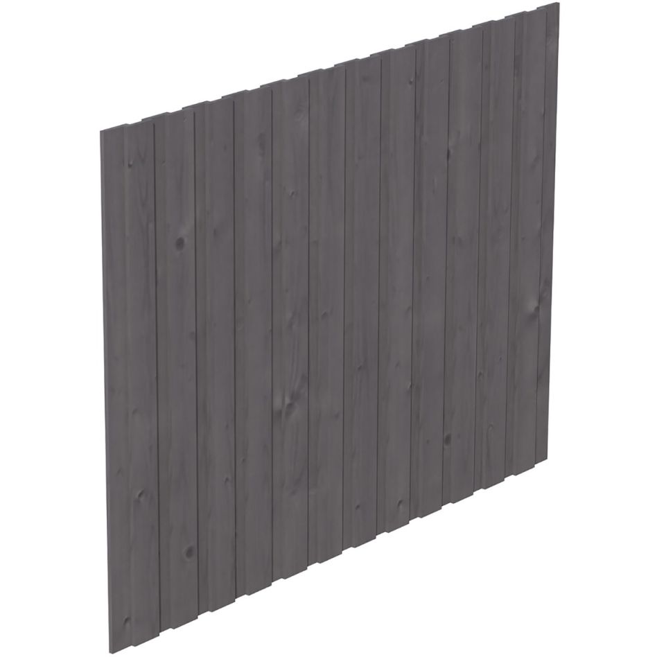 Skan Holz Seitenwand Leimholz ohne Tür Schiefergrau für Carports günstig