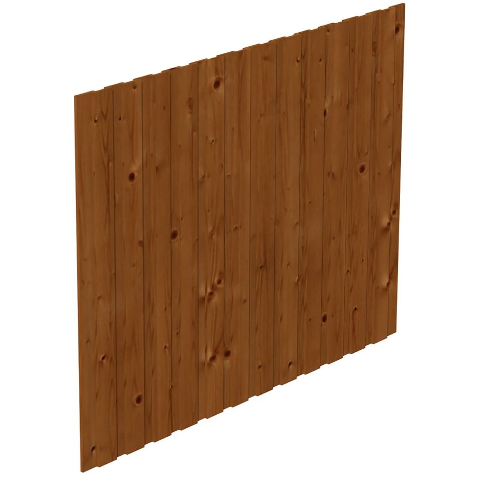 Skan Holz Seitenwand Leimholz ohne Tür Nussbaum für Carports günstig