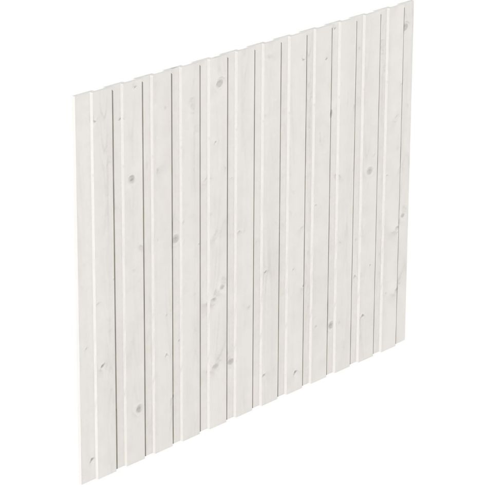 Skan Holz Seitenwand Leimholz ohne Tür Weiß für Carports günstig