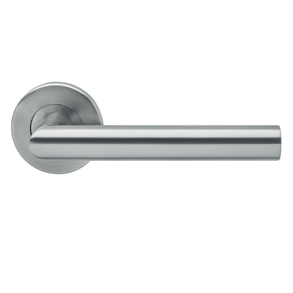 Karcher Türgriff-Garnitur Slimstyle E300B Edelstahl matt Türklinke, Buntbart Image