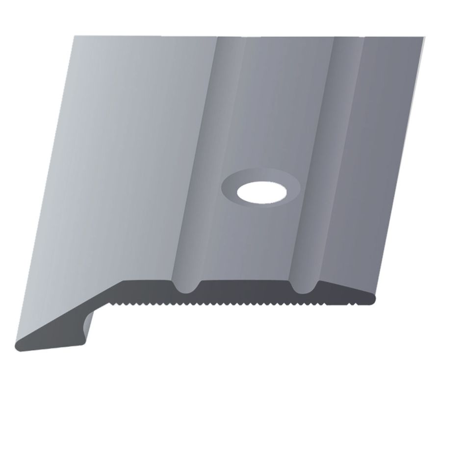 Barre de seuil d'arrêt en alu anodisé couleur acier inox PARKETTFREUND günstig