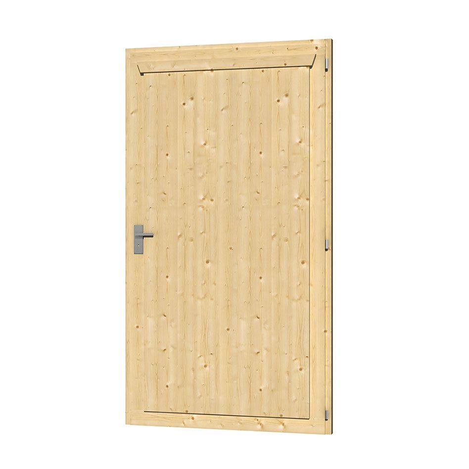 Skan Holz Einzeltür Naturbelassen für Carports günstig