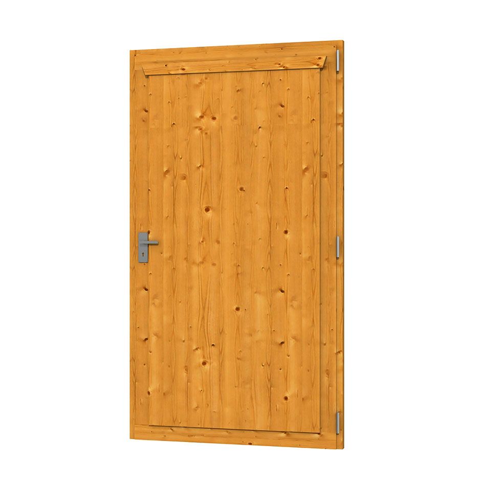 Skan Holz Einzeltür Eiche Hell für Carports günstig