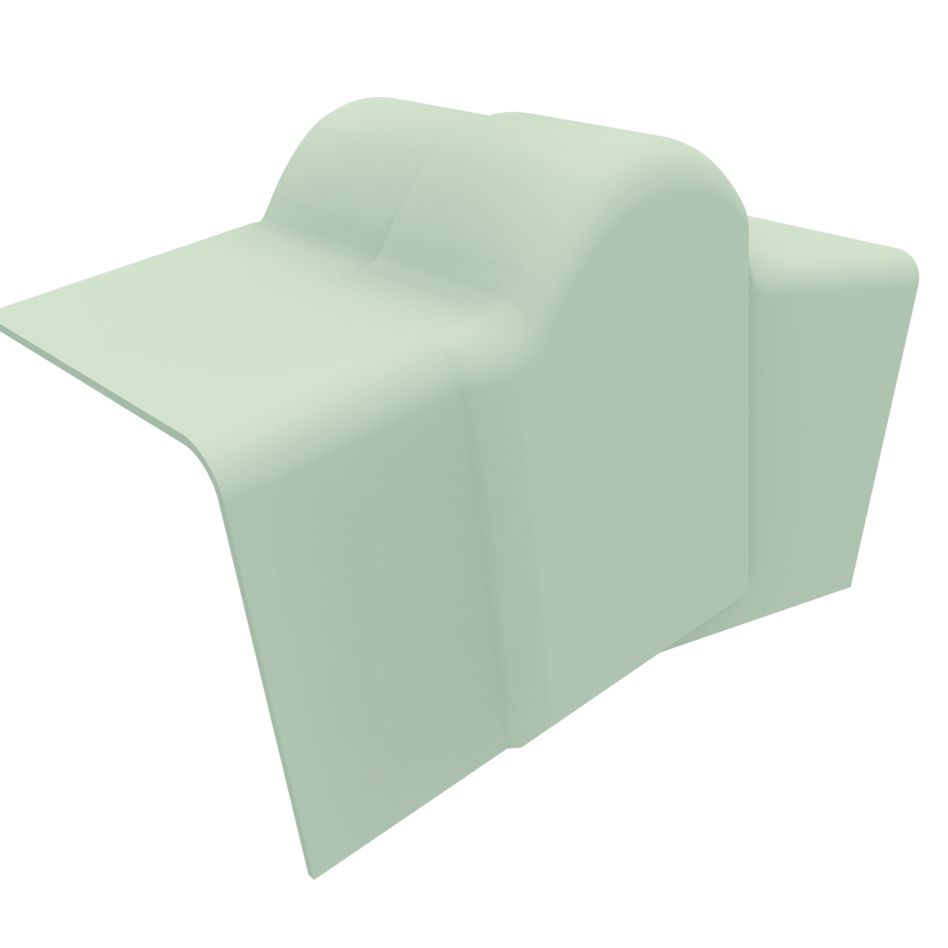 Eternit Giebelwinkel Firstabschluss 7-45° Oberteil Faserzement, Dunkelbraun Image