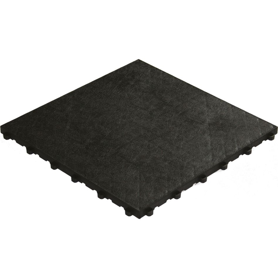 florco Klickfliese Kunststoff floor schwarz, 6 Stück günstig