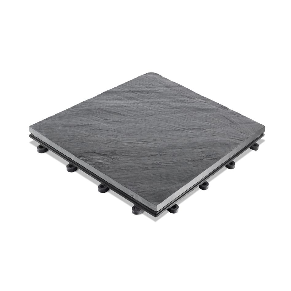florco dalle de terrasse click pierre ardoise surface entière, 4 pièce(s) günstig