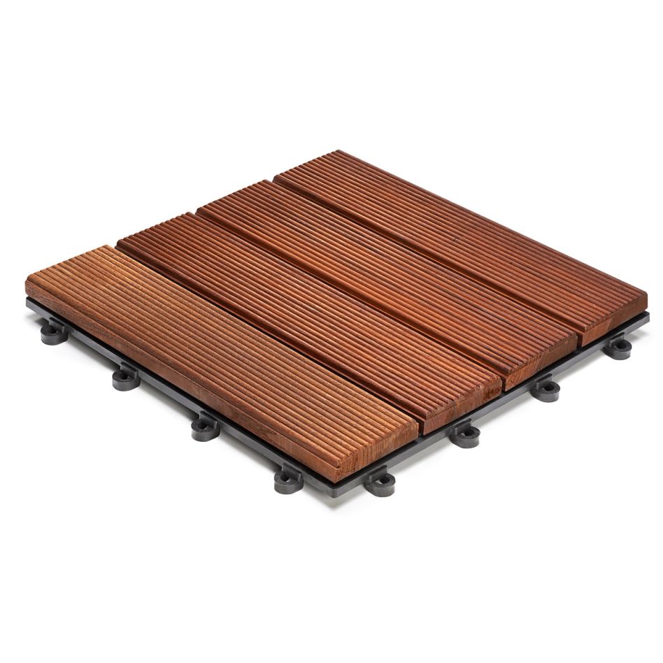 florco dalle de terrasse click plus bois frêneThermique rainurée 4 dalles, 6 pièce(s) günstig