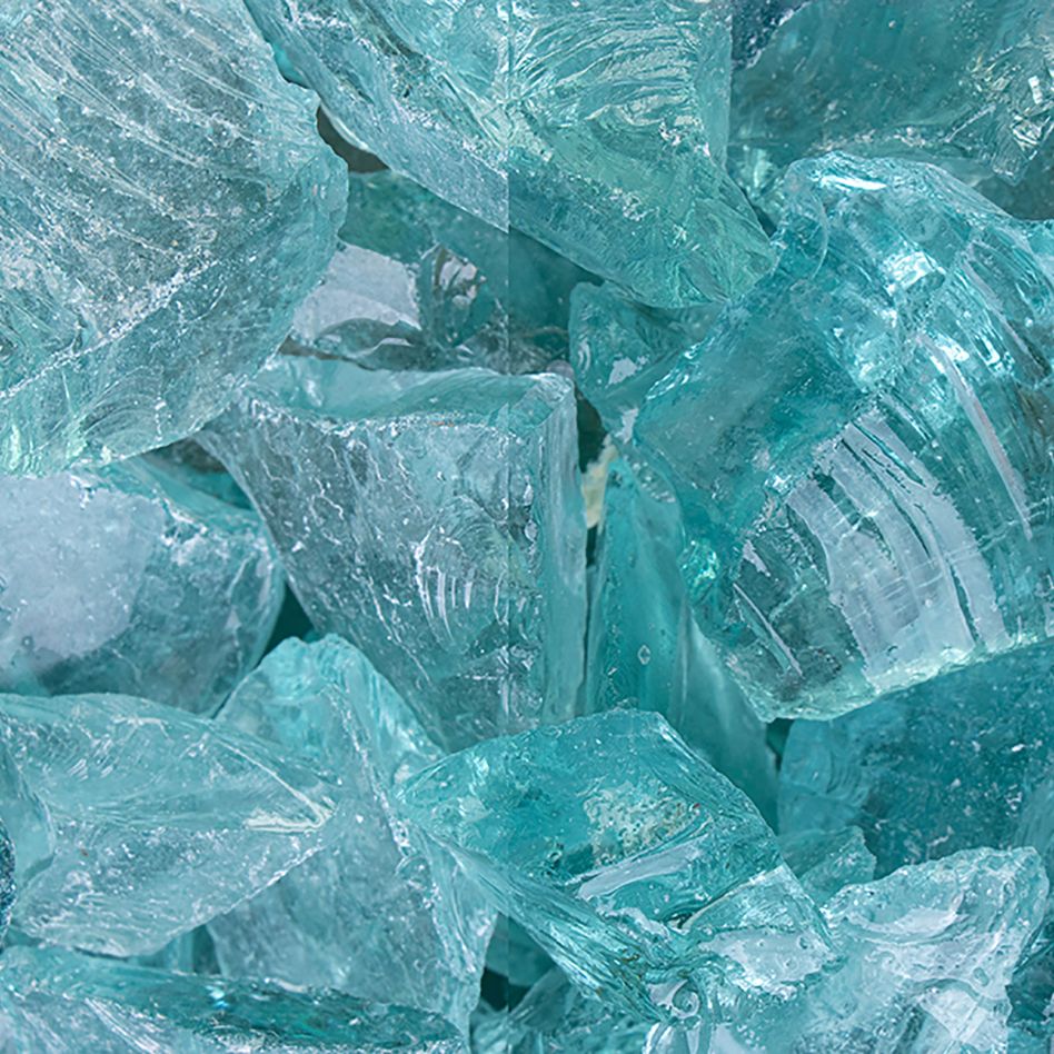 Glas Steinschlag Glas Turquoise, 1 Pack günstig