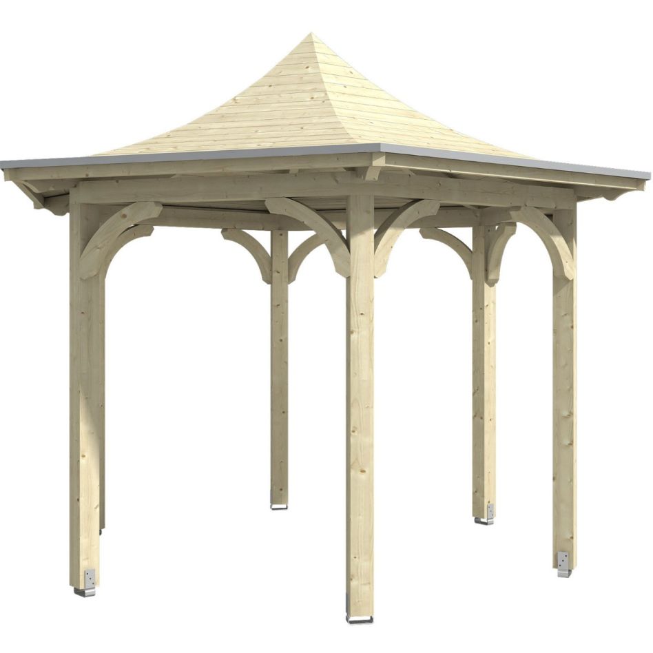 Skanholz Holzpavillon "Versailles" BxTxH: 418x360x332 cm, inkl. Aufschraubstutzen