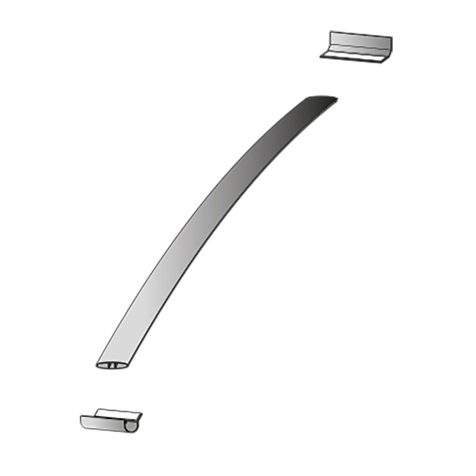 Kit de raccord auvent de porte, gutta, aspect inox günstig