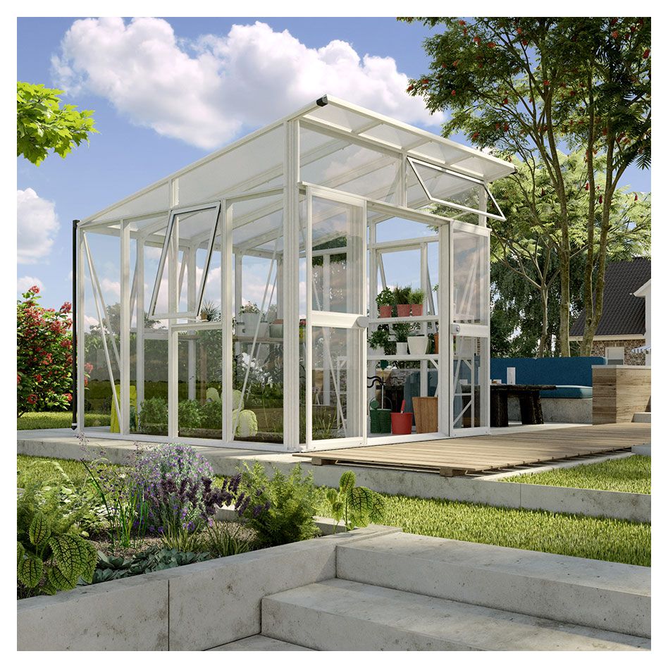 Vitavia Gewächshaus Aura Tomatenhaus Kombiverglasung Weiss günstig