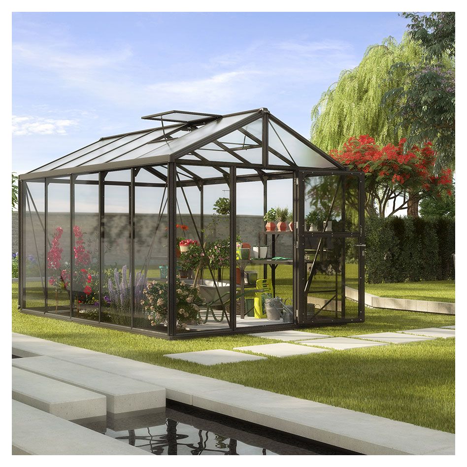 Vitavia Gewächshaus Zeus Tomatenhaus Schwarz Kombiverglasung günstig