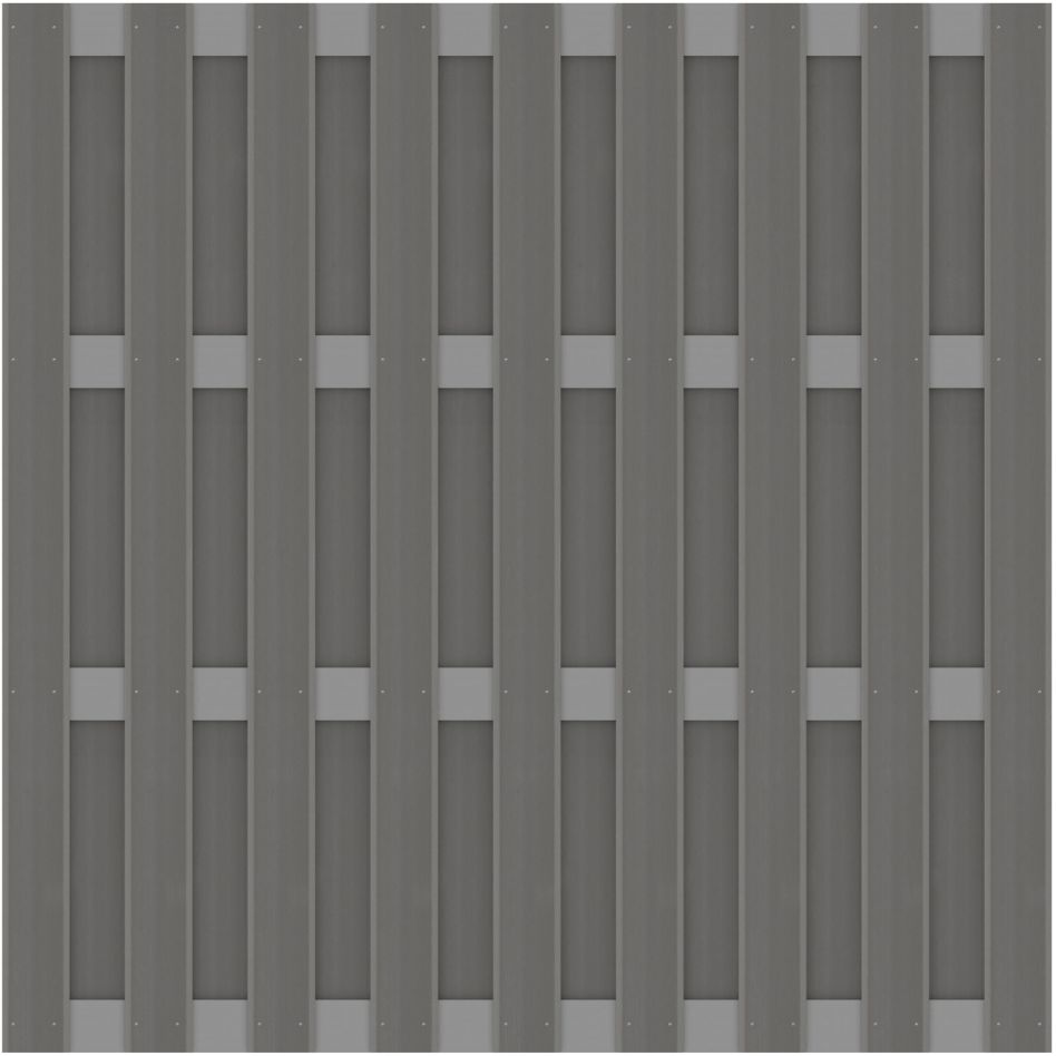 TraumGarten Panneau Brise-vue JUMBO PVC Clôture à lamelles design Alu-anthracite günstig