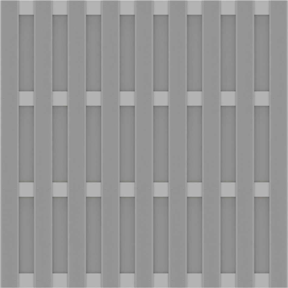 TraumGarten Panneau Brise-vue JUMBO PVC Clôture à lamelles design Gris günstig
