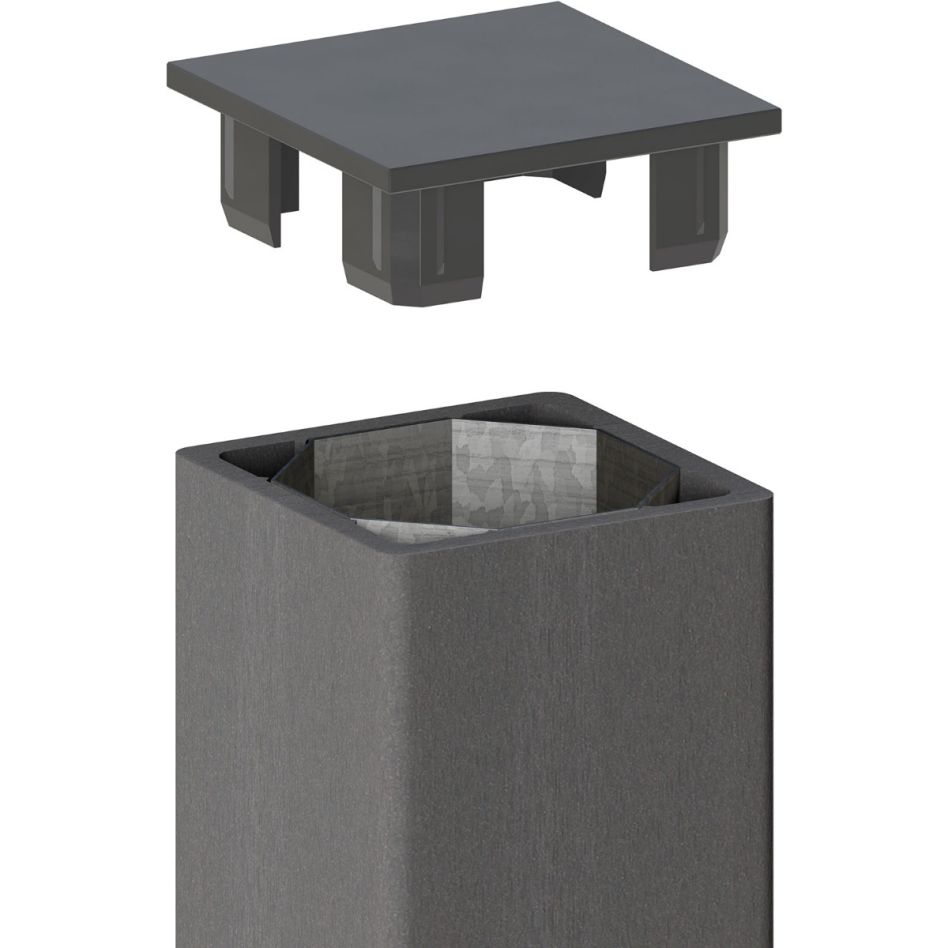 Poteau bois composite, noyau en métal, TraumGarten JUMBO anthracite günstig