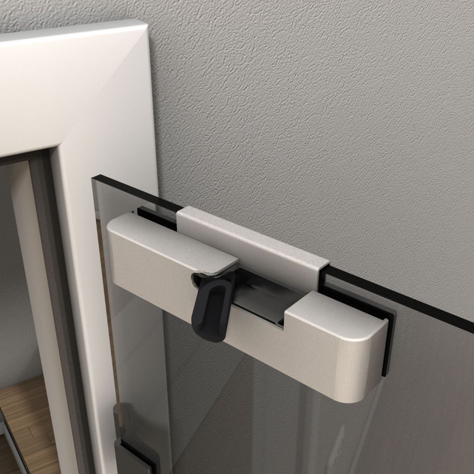 Système de fermeture Kilsgaard Kinetix Kit acier inoxydable argent Ferme-porte günstig