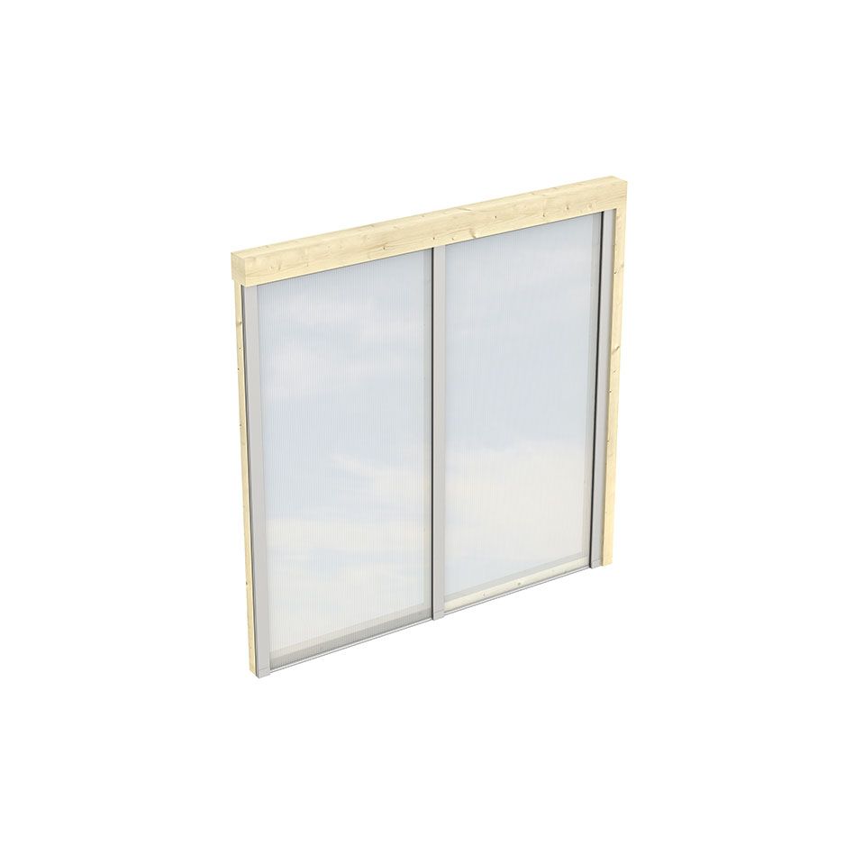Skan Holz Seitenwand Polycarbonat Wandanbau Naturbelassen günstig