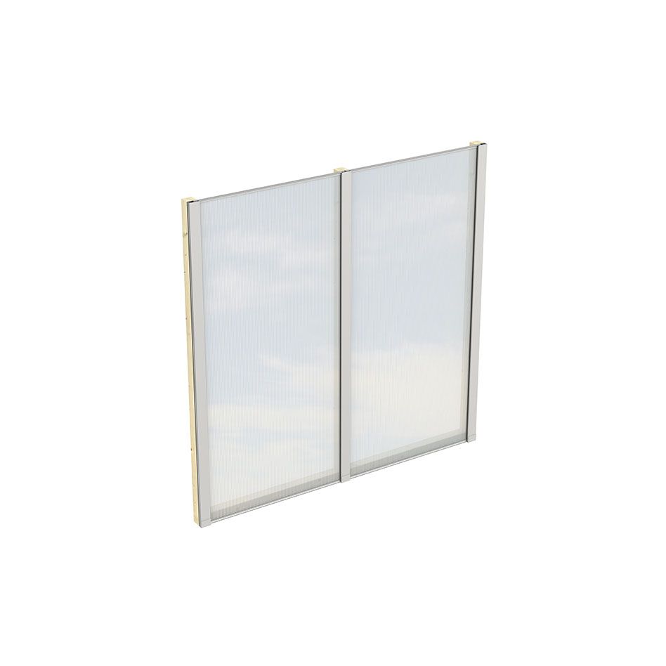 Skan Holz Seitenwand Polycarbonat Freistehend Naturbelassen günstig