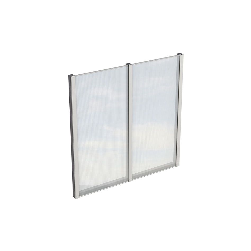 Skan Holz Seitenwand Polycarbonat Freistehend Schiefergrau günstig