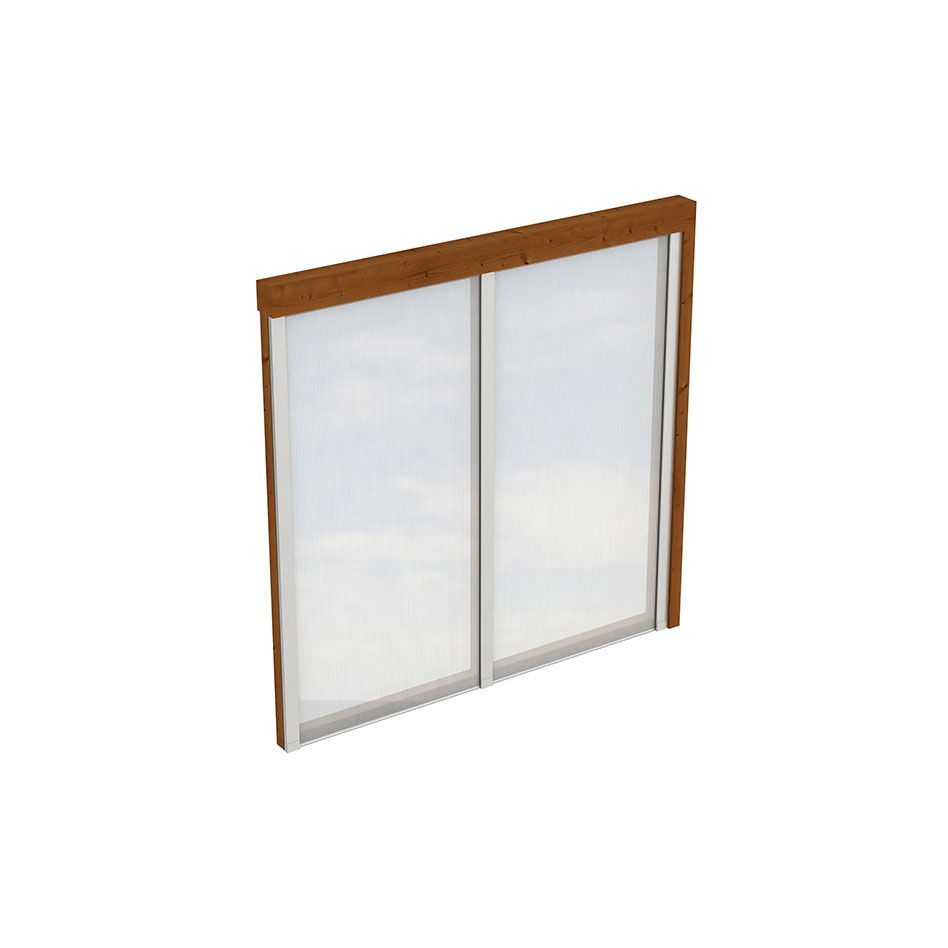 Skan Holz Seitenwand Polycarbonat Wandanbau Nussbaum günstig