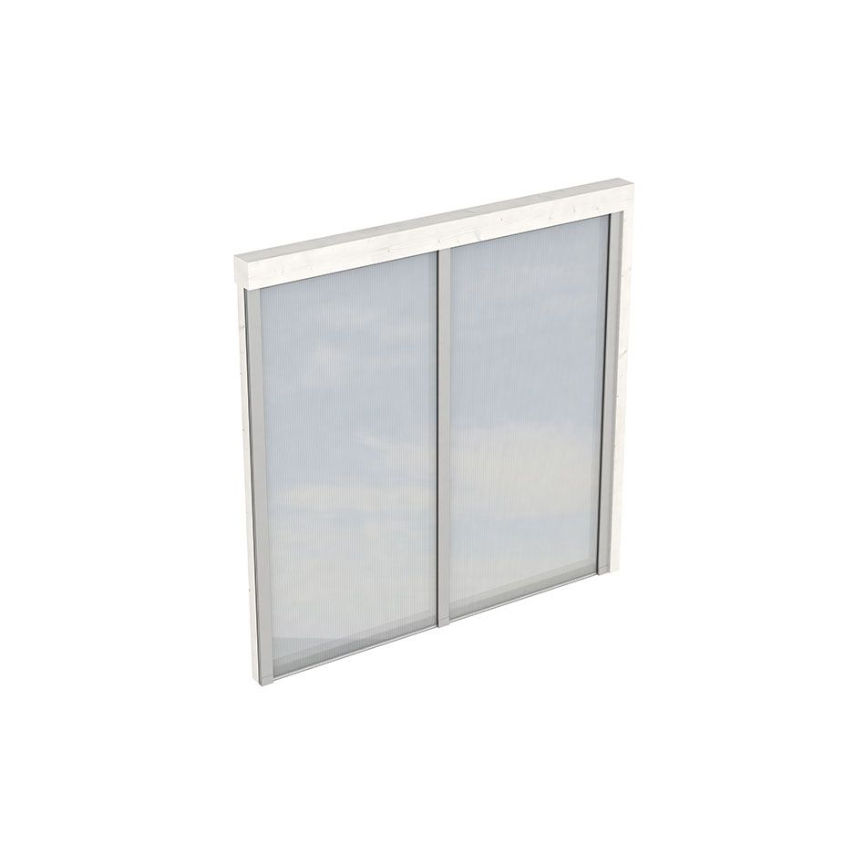 Skan Holz Seitenwand Polycarbonat Wandanbau Weiß günstig