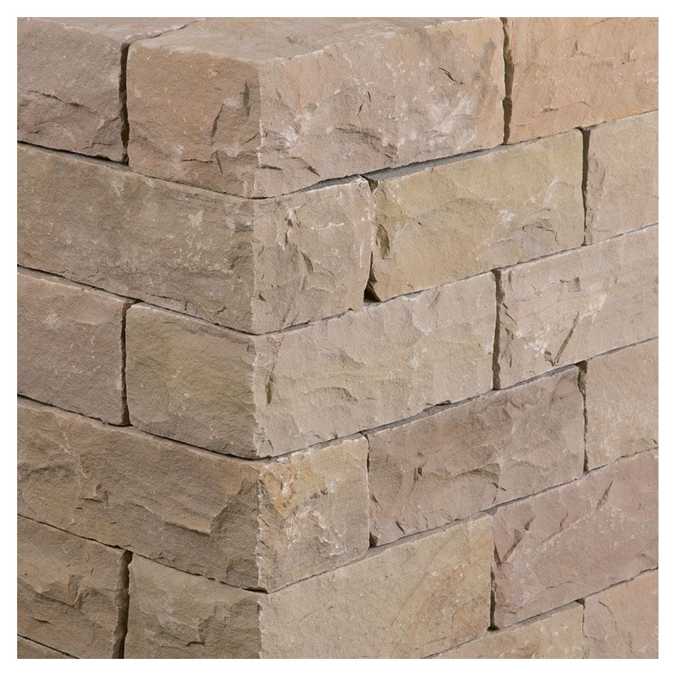 Seltra Natursteine Mauersteine MANDRA Sandstein gelb-hellbeige, 1 Pack günstig