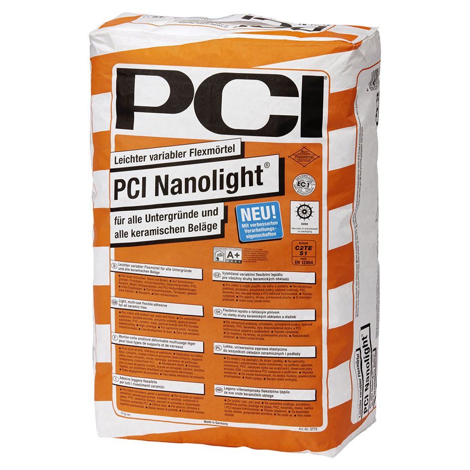 PCI Nanolight Mortier-colle flexible léger et variable gris günstig