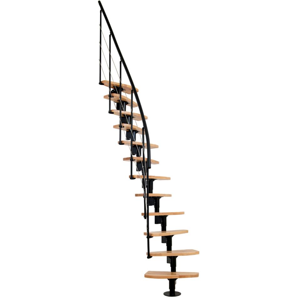Minka escalier compact Nizza noir escalier gain de place günstig