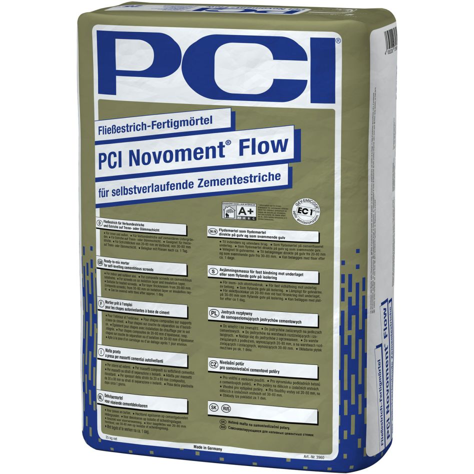 PCI Novoment Flow Fließestrich Fertigmörtel Grau günstig